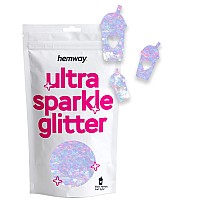 Hemway Ultra Sparkle Glitter 25 04 10Mm Milkshake Shaped Glitter For Decoration Scrapbook Arts Craft Design Nail C