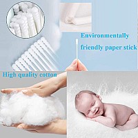 800 Pieces Cotton Swabs Double Spiral Tipped With Paper Stick Quality Cotton Heads Sturdy Handle Multipurpose 4 Packs 200