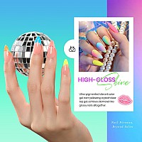 Beetles Gel Polish Set 23Pcs Summer Neon Gel Nail Polish Kit With 3Pcs Base Gel Top Coat Orange Blue Hot Pink Magenta Lemon Gre