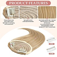 Sarla Platinum Blonde Side Bangs Clip In Hair Extensions Straight Synthetic Hair Bangs For Women