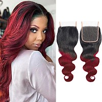 Kapelli Hair 10A Ombre Brazilian Human Hair With Closure 16 18 2014 Brazilian Human Hair 3 Bundles With Closure Brazilian