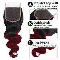 Kapelli Hair 10A Ombre Brazilian Human Hair With Closure 16 18 2014 Brazilian Human Hair 3 Bundles With Closure Brazilian