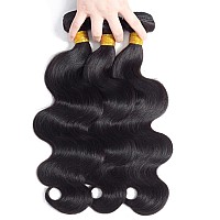 Kapelli Hair Brazilian Virgin Hair Body Wave 3 Bundles 14 16 18 300G 10A Brazilian Remy Virgin Body Wave Human Hair Bundles