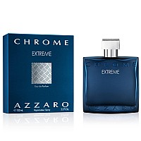 Azzaro chrome Extreme Eau de Parfum - Mens cologne - Woody, citrus & Amber Fragrance, 34 Fl Oz