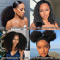 Mongolian Afro Kinky Curly Bundles Human Hair 4B 4C Afro Kinky Human Hair Bundles For Black Women 8 8 8 Inch 100 Unprocessed