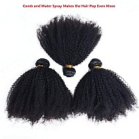 Mongolian Afro Kinky Curly Bundles Human Hair 4B 4C Afro Kinky Human Hair Bundles For Black Women 8 8 8 Inch 100 Unprocessed