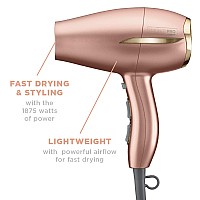 Infinitipro By Conair Frizz Free Compact Hair Dryer 2X The Shine 3X The Frizz Control