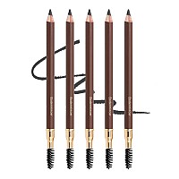 Bodermincer Eyebrow Pencil Longlasting Waterproof Durable Automaric Liner Eyebrow 5 Colors To Choose 5Pcs 4 Grey