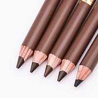 Eyebrow Pencil Longlasting Waterproof Durable Automaric Liner Eyebrow 5 Colors To Choose 5Pcs 1 Black