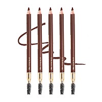 Eyebrow Pencil Longlasting Waterproof Durable Automaric Liner Eyebrow 5 Colors to Choose (5pcs, 5# Brown)