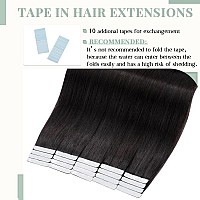 Rich Choices Tape In Hair Extensions Human Hair 40Pcs 100G Balayage Natual Black 100 Remy Hair Extensions Real Human Hair Seaml