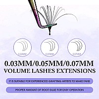 Wendy Lashes Volume Lash Extensions D Curl Eyelash Extension Premium 007 Thickness Lash Extension 2025Mm Individual Lashes Sof