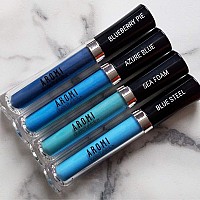 Aromi Baby Blue Matte Liquid Lipstick Light Sky Blue Lip Color Vegan And Crueltyfree Beauty Longlasting Waterproof Baby