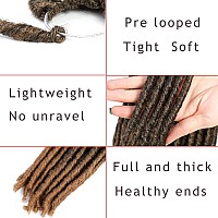 6 Packslot Dreadlocks Crochet Braids Soft Faux Locs Crochet Hair Synthetic Braiding Hair Bomba Dreadlocks Faux Locs Soul 14Inch