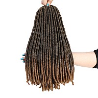 6 Packslot Dreadlocks Crochet Braids Soft Faux Locs Crochet Hair Synthetic Braiding Hair Bomba Dreadlocks Faux Locs Soul 14Inch