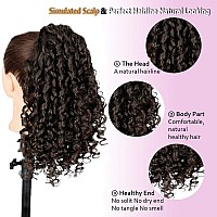 Aisi Beauty Curly Ponytail Extension Drawstring Ponytails For Black Women Synthetic Curly Drawstring Ponytail With 2 Clips On Po