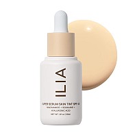 Ilia Super Serum Skin Tint Spf 40 Noncomedogenic Vegan Lightweight To Help Against Blue Light Pollution While Hydratin