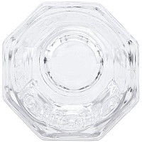 Beauticom Crystal Glass Dappen Dish For Acrylic Nail Dip Powder Monomer And Nail Polish Remover Octagon Shape 4 Pieces