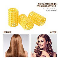 Syhood Hair Roller 12 Pieces Large Size Plastic Hair Rollers With Steel Pintail Comb For Short Hair Long Hair Hairdressing Styl