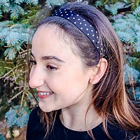 Frog Sac 6 Black And White Headbands For Girls Adjustable Elastic Nonslip Headband Pack For Women Grosgrain Fashion Sport Head