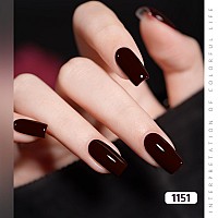 Gaoy Burgundy Red Gel Nail Polish Set Of 6 Colors Including Black Glitter Red Gel Polish Kit U V Led Soak Off Nail Polish Home D