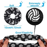 Willbond 20 Pcs Sport Hair Scrunchies Sports Scrunchy Hair Ties Elastic Silk Satin Scrunchies Hairband Scrunchy Ponytail Holder