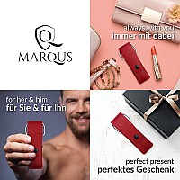 Marqus Manicure Set 3 Piece Set Including Scissors Nail File And Tweezers Perfect For Him Or Her At Home Or Travel Kit Red