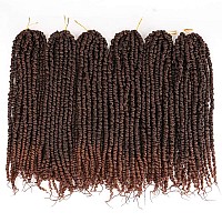 Pretwisted Passion Twist Hair 18 Inch Pre Looped Passion Twist Crochet Hair For Women 6 Packs Afro Kinky Spring Twist Synthetic