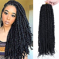 18 Inch Pretwisted Passion Twist Hair 6 Packs Passion Twist Crochet Hair Prelooped Synthetic Braiding Hair For Black Women 14