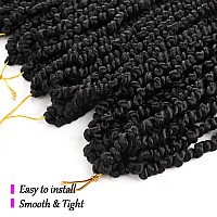 18 Inch Pretwisted Passion Twist Hair 6 Packs Passion Twist Crochet Hair Prelooped Synthetic Braiding Hair For Black Women 14