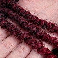 Violet 6 Packs Pretwisted Passion Twist Crochet Hair Burgundy Prelooped Passion Twists Crochet Braids Synthetic Braiding Hair E