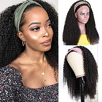 Nadula Hair 10A Afro Malaysian Kinky Curly Human Hair Half Wig Wear With Or Without Headband For Women 100 Virgin Human Hair H