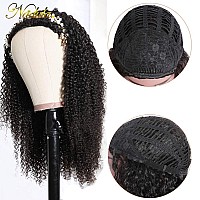 Nadula Hair 10A Afro Malaysian Kinky Curly Human Hair Half Wig Wear With Or Without Headband For Women 100 Virgin Human Hair H