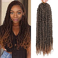 Passion Twist Hair 18 Inch Pre Twisted Crochet Hair 6 Packs Prelooped Passion Twists Crochet Braids Ombre Color Made Of Bohemia