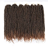 Passion Twist Hair 18 Inch Pre Twisted Crochet Hair 6 Packs Prelooped Passion Twists Crochet Braids Ombre Color Made Of Bohemia