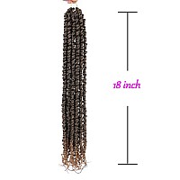 Passion Twist Hair 18 Inch Pre Twisted Crochet Hair 6 Packs Prelooped Passion Twists Crochet Braids Ombre Color Made Of Bohemia