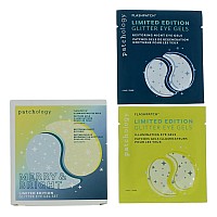 Merry & Bright Glitter Eye Patch by Patchology, 6 Pack Eye Patches