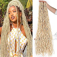 36 Inch Soft Locs Crochet Hair Faux Locs Crochet Braids Hair 95G Goddess Locs Dreadlocs Synthetic Hair Extend Soft Locs 613 Bra