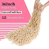 36 Inch Soft Locs Crochet Hair Faux Locs Crochet Braids Hair 95G Goddess Locs Dreadlocs Synthetic Hair Extend Soft Locs 613 Bra