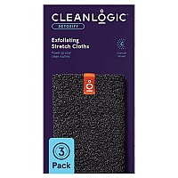 Cleanlogic Body Exfoliating Cloth Stretchy Detox Charcoal Infused Exfoliator Bath And Shower Washcloths Reusable Daily Skincar