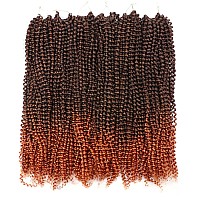 Rosdina Passion Twist Hair 24 Inch 6 Packs Ombre Ginger Orange Long Bohemian Hair For Passion Twist Crochet Hair Butterfly Loc