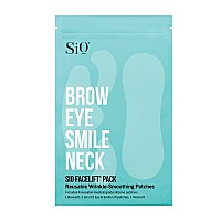 SiO Beauty FaceLift | Neck, Forehead, Eye & Smile Anti-Wrinkle Patches | Overnight Smoothing Silicone Patches For Face, Neck, Forehead, Eye & Smile Fine Lines And Signs Of Aging