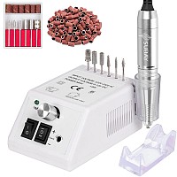 Subay 30000Rpm Efile Nail Drill Electric Nail File With 106Pcs Sanding Bands And Nail Drill Bits Pedicure Manicure Tools For