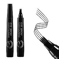 Boobeen Waterproof Eyebrow Pen Microblading Eyebrow Pencil With A Microfork Tip Applicator Creates Natural Looking Brows Ef