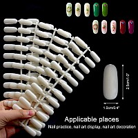 Noverlife 120 Nail Colors Display Book With 120 False Nail Tips Nail Art Samples Color Swatches Cardboard Nail Gel Polish Disp