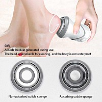 Electric Foot Callus Remover Professional Pedicure Tools Portable Electronic Foot File Waterproof Foot Scrubber File Vacuum Ad