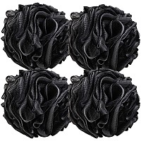 Btyms 4 Pieces Large Loofah Sponge Shower Puff Bath Scrunchie 75Gpc Shower Sponge Body Loofahs Pouf Mesh Pouf For Body