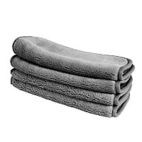 Eurow Makeup Removal Cleaning Cloth Washable And Reusable 8 By 8 Inches Gray Pack Of 4