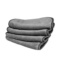 Eurow Makeup Removal Cleaning Cloth Washable And Reusable 8 By 8 Inches Gray Pack Of 4