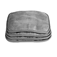 Eurow Makeup Removal Cleaning Cloth Washable And Reusable 8 By 8 Inches Gray Pack Of 4